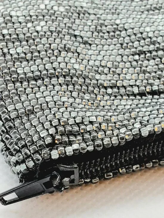 NEW zippered handmade glass beaded coin purse - Picture 6 of 9